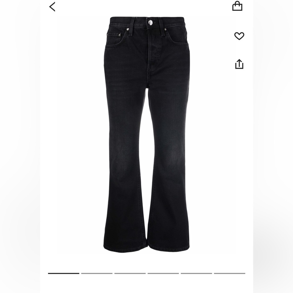 Toteme Cropped kick denim